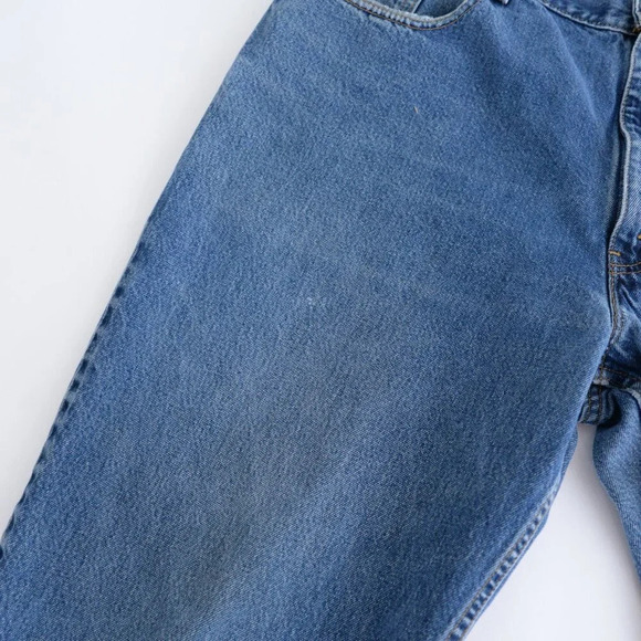 Vintage 90S Levi's 560  Loose Fit 100% Cotton Mid-wash Blue Denim Jeans 40X30 - Picture 9 of 14